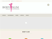 Tablet Screenshot of body-slim.nl
